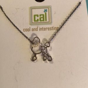 Sweet Silver Poodle Necklace